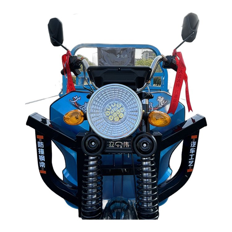 Factory Supply Double Electric Passenger Tricycle Open-Body 1000w Motorized with 48v for Street Vendors